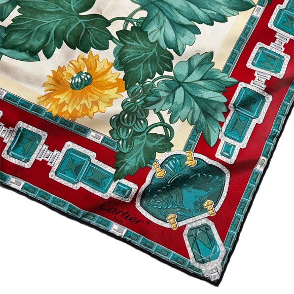 Vintage Cartier 100% Silk Scarf - Picture 4 of 7